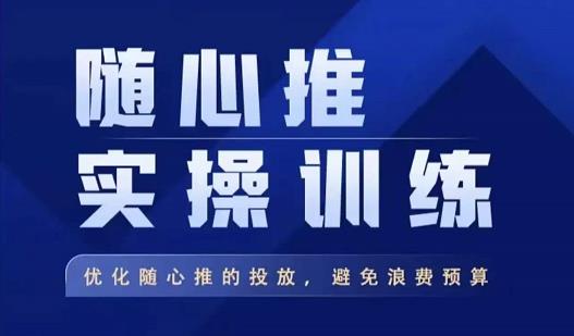 飞哥·随心推实操训练，优化随心推投放，避免浪费预算_七九老刘教程资源分享
